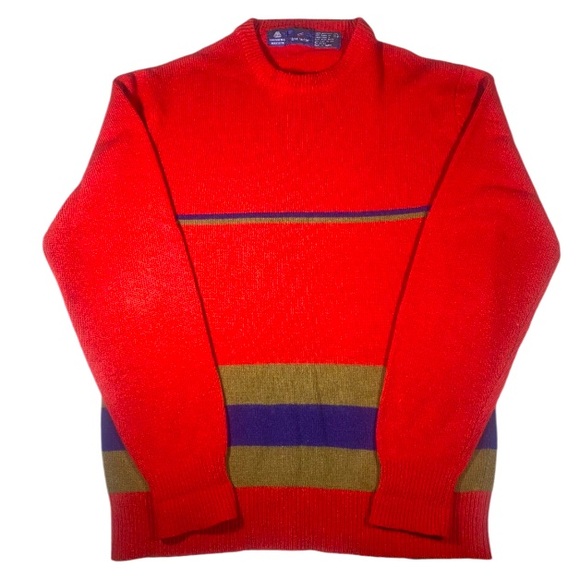 Daniel Hechter Other - Vintage Sweater Men’s Large 100% Lambs Wool Knit Daniel Hechter Crew Neck LS